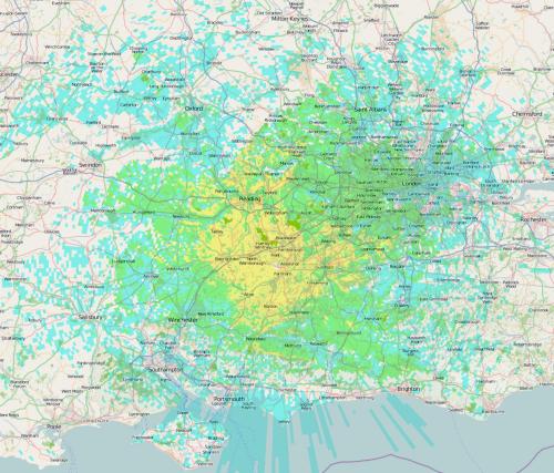 GB3FX Coverage Map